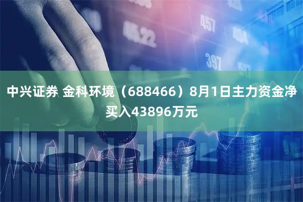 中兴证券 金科环境（688466）8月1日主力资金净买入43896万元