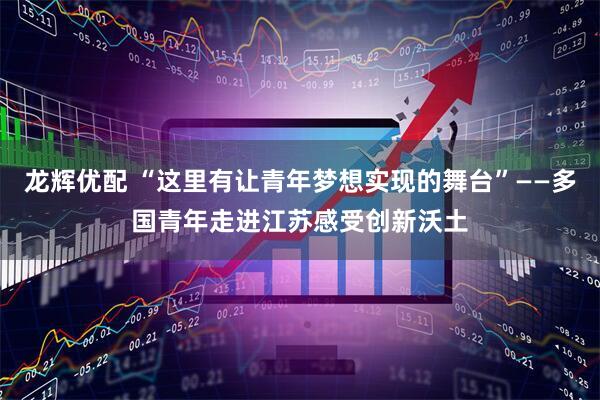 龙辉优配 “这里有让青年梦想实现的舞台”——多国青年走进江苏感受创新沃土