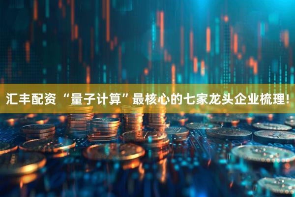 汇丰配资 “量子计算”最核心的七家龙头企业梳理!